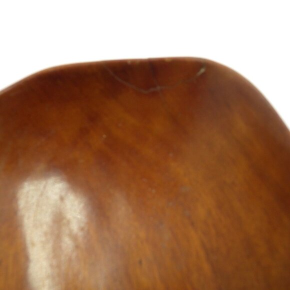 Vintage Wooden Bowl Kidney Shaped Mid Century Retro - Picture 5 of 8